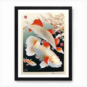 【prima art】プリマアート　鯉 Kawarimono Koi Fish Ukiyo E Style Japanese Art Print by Koi