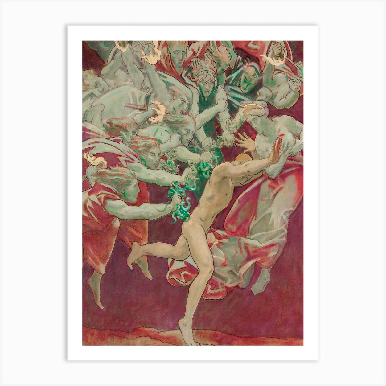 Study For The Museum Of Fine Arts, Boston, Murals Orestes And The Furies, John Singer Sargent Art Print by Fy! Classic Art Prints and Posters