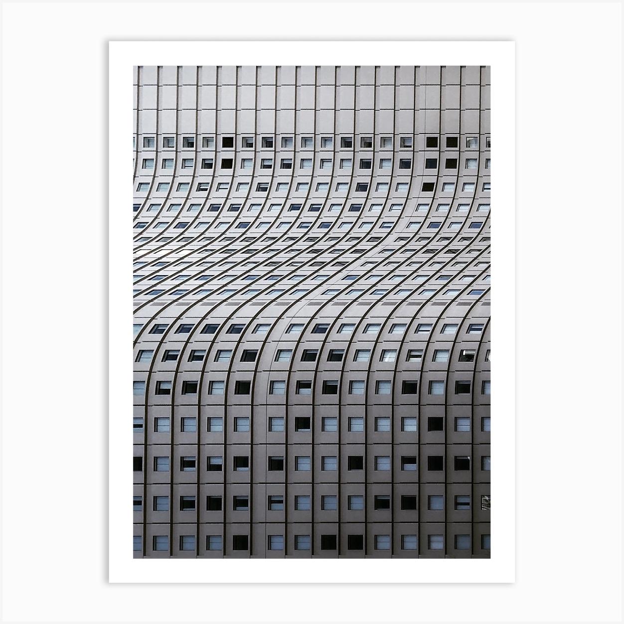 West Shinjuku Building Art Print by Uori Misumi