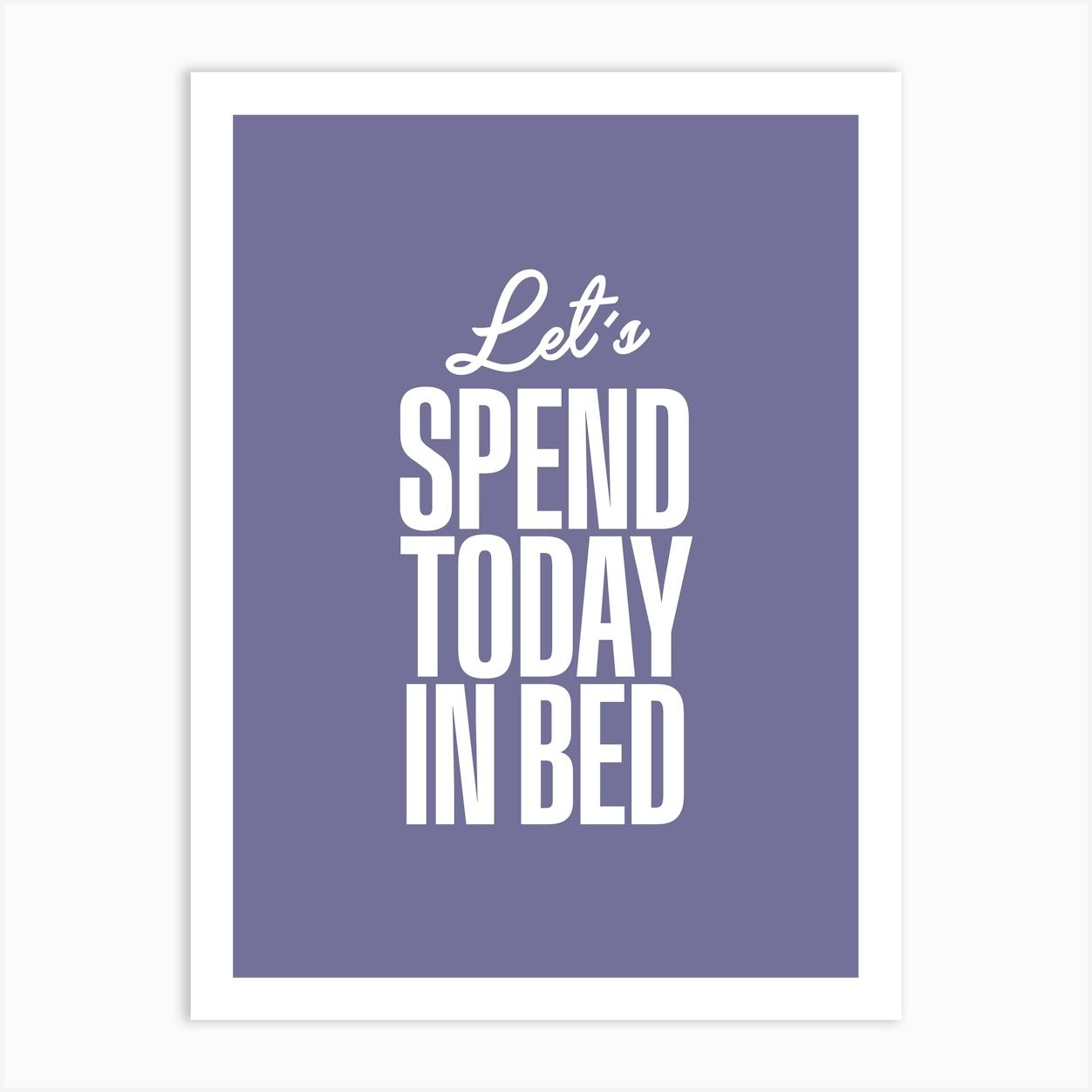 In Bed Art Print by Badwalls