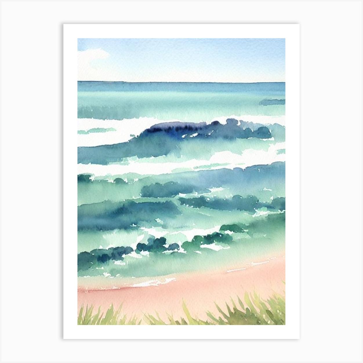 Greens Pool 2, Australia Watercolour Art Print by Sand & Surf Prints