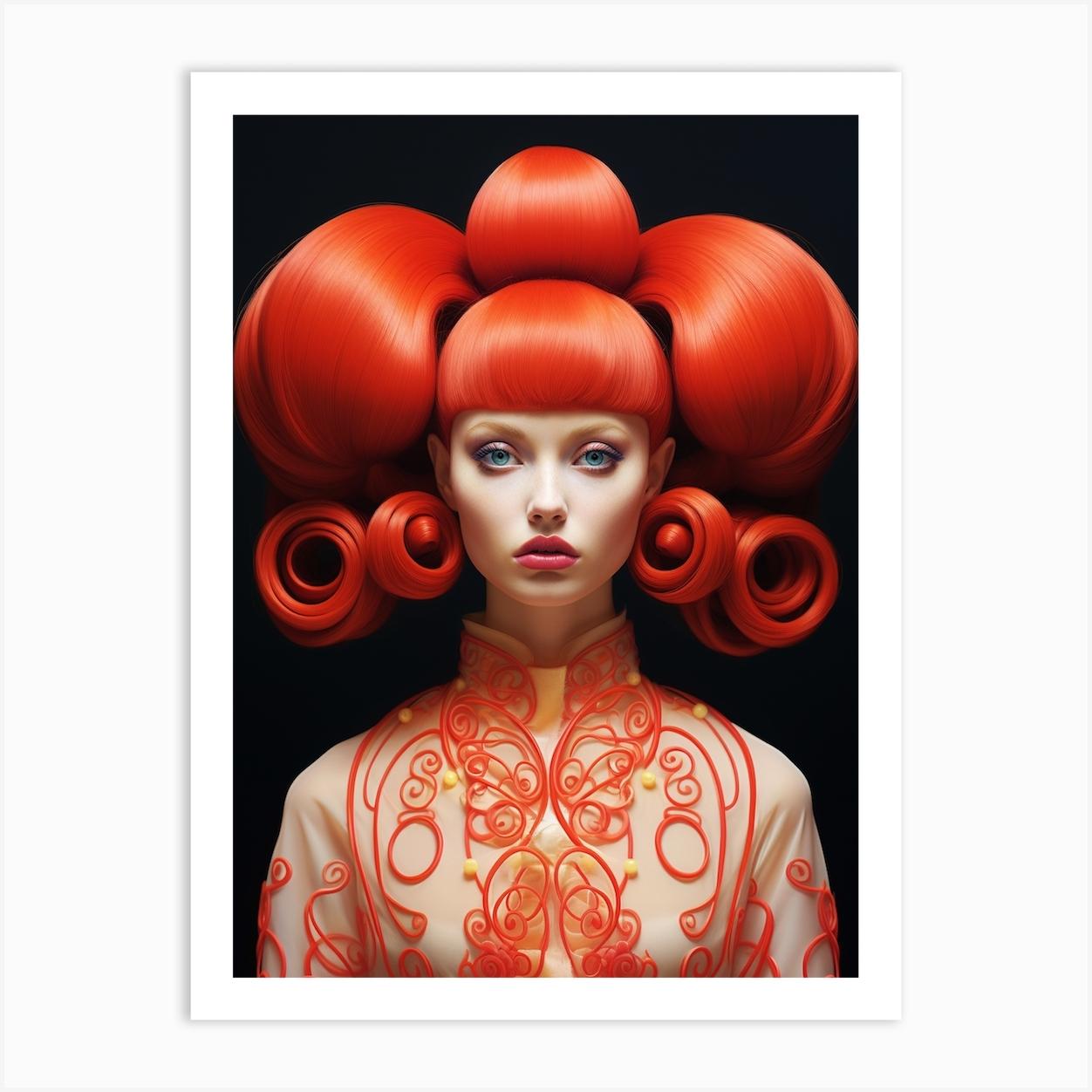 Red Doll 3 Art Print by Lika Ramati