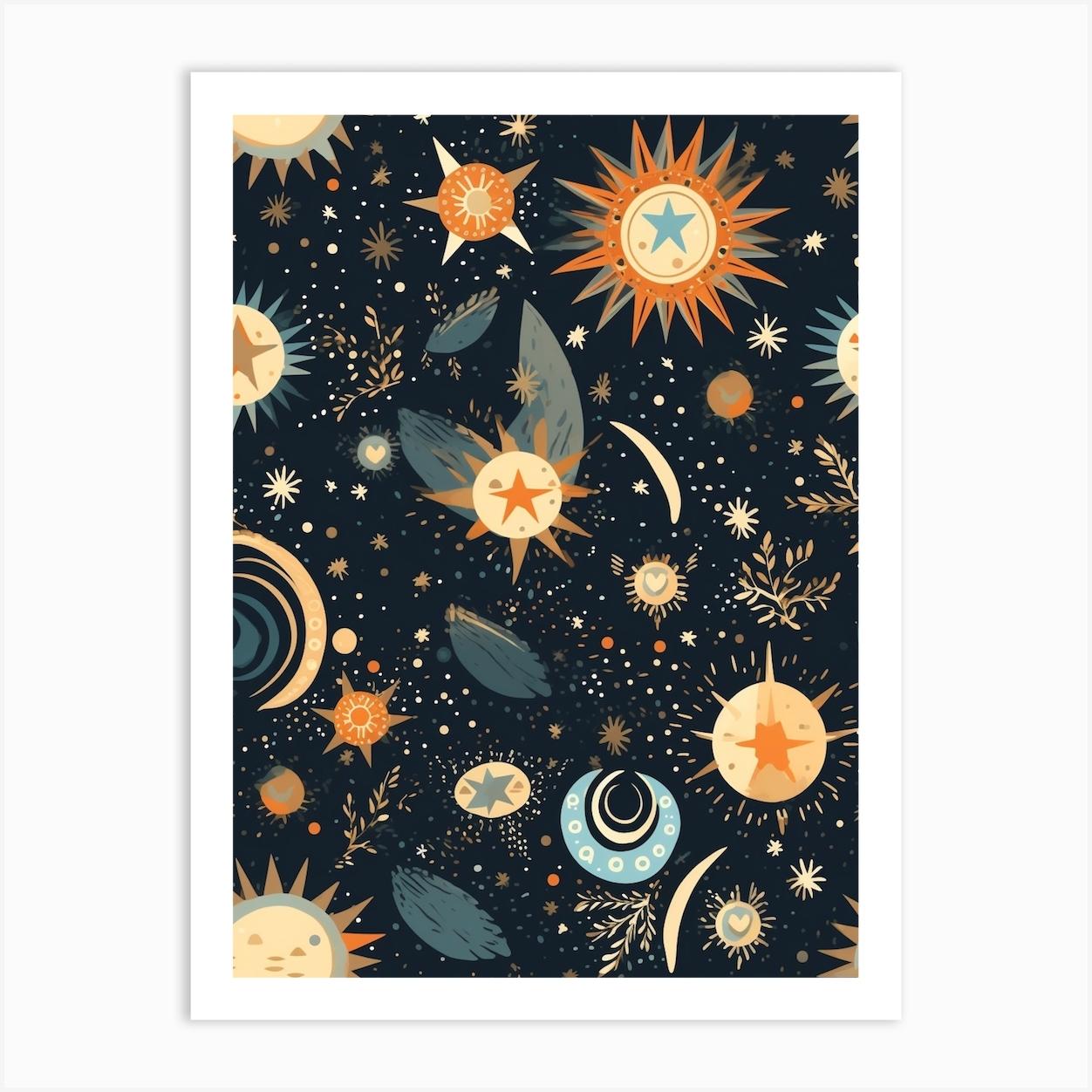 Cosmos Space Elements Celestial 2 Art Print by Celestial Odyssey