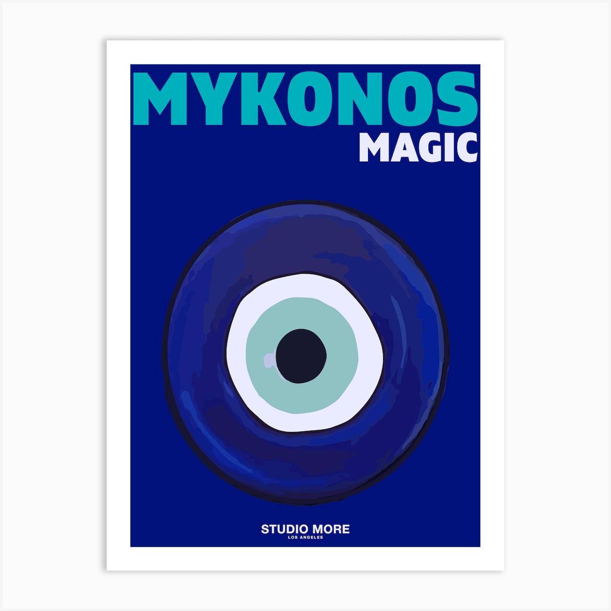 Mykonos Magic Art Print by STUDIO MORE