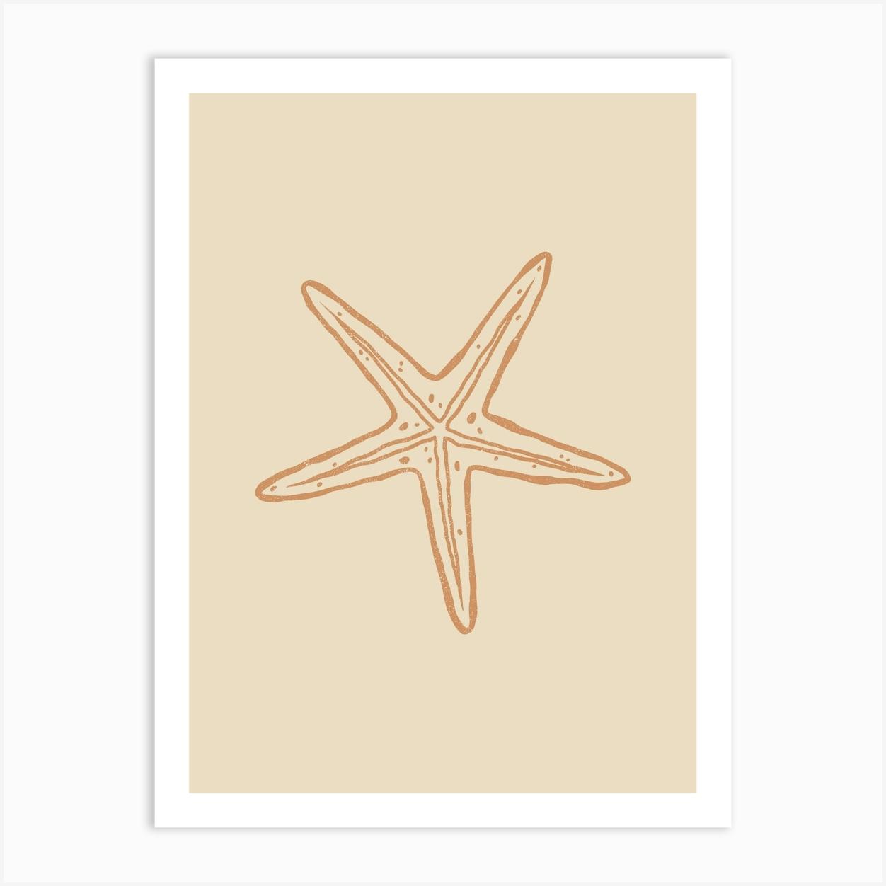 Starfish Art Print by Fleur Folk