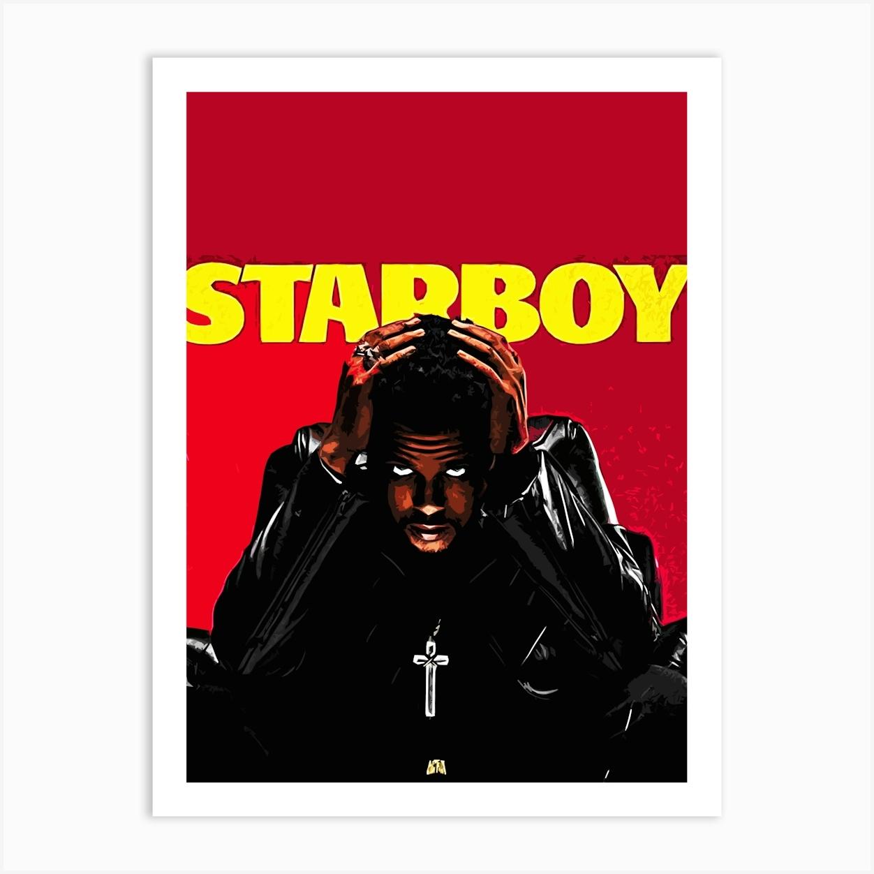 Starboy the Weeknd Art Print by music soul - Fy