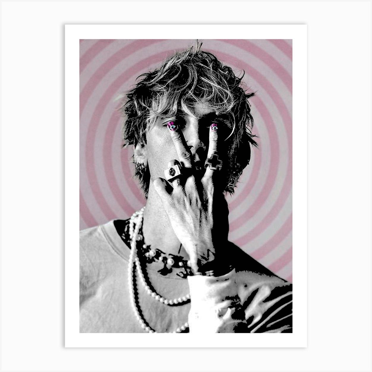 machine gun kelly 1 Art Print by music soul - Fy