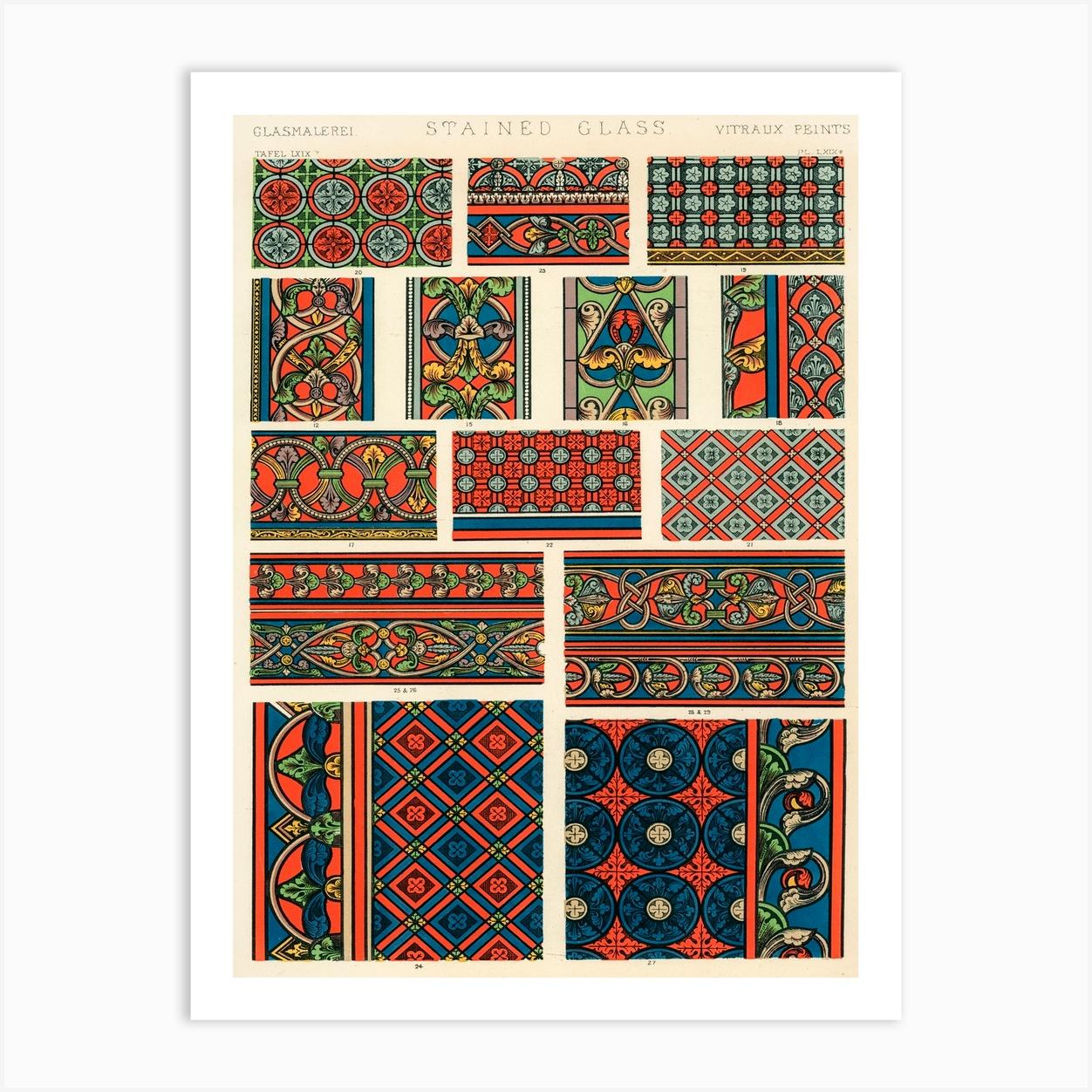 Vintage Pattern Illustration, Owen Jones Art Print by Fy! Classic Art Prints and Posters