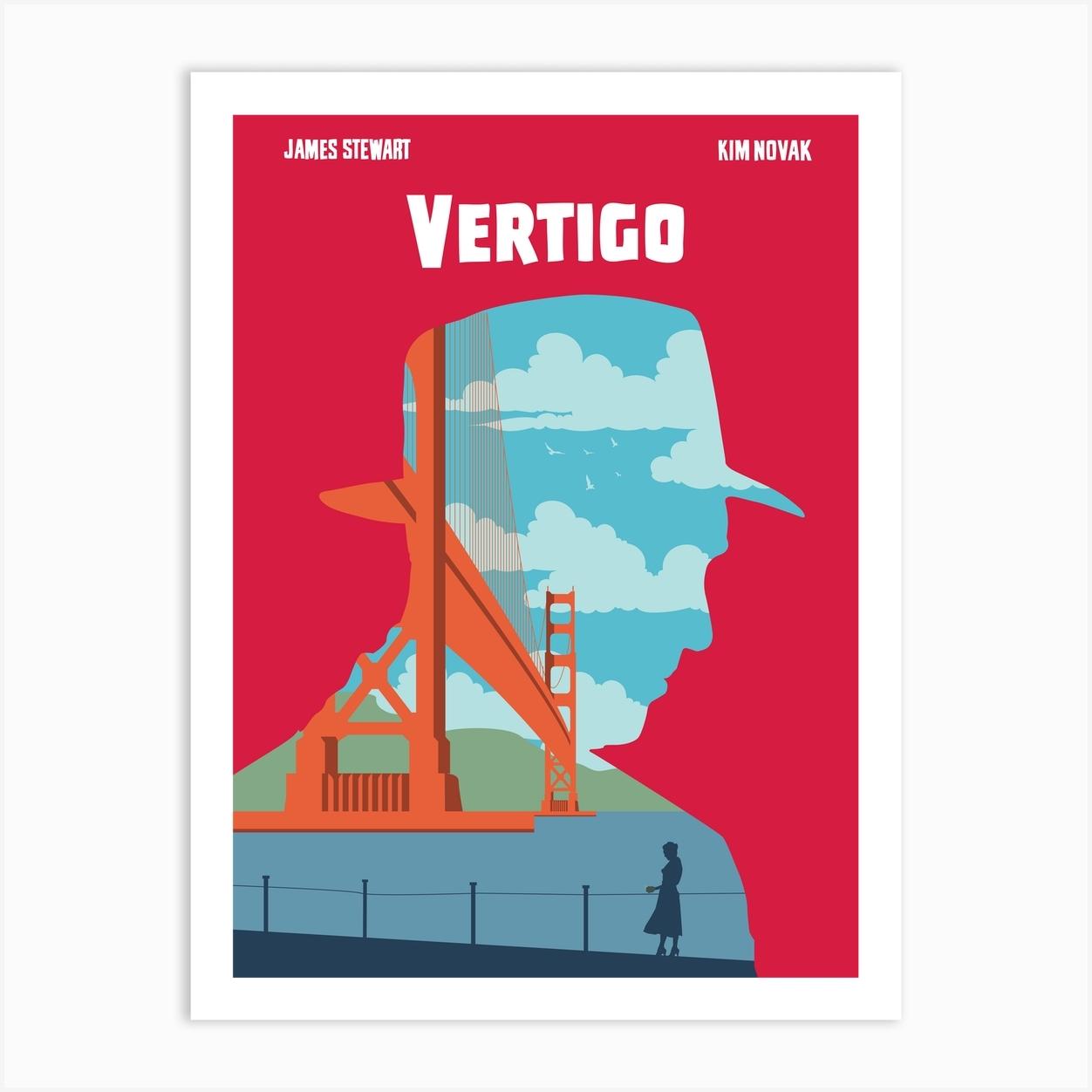Vertigo Movie Art Print by 2ToastDesign