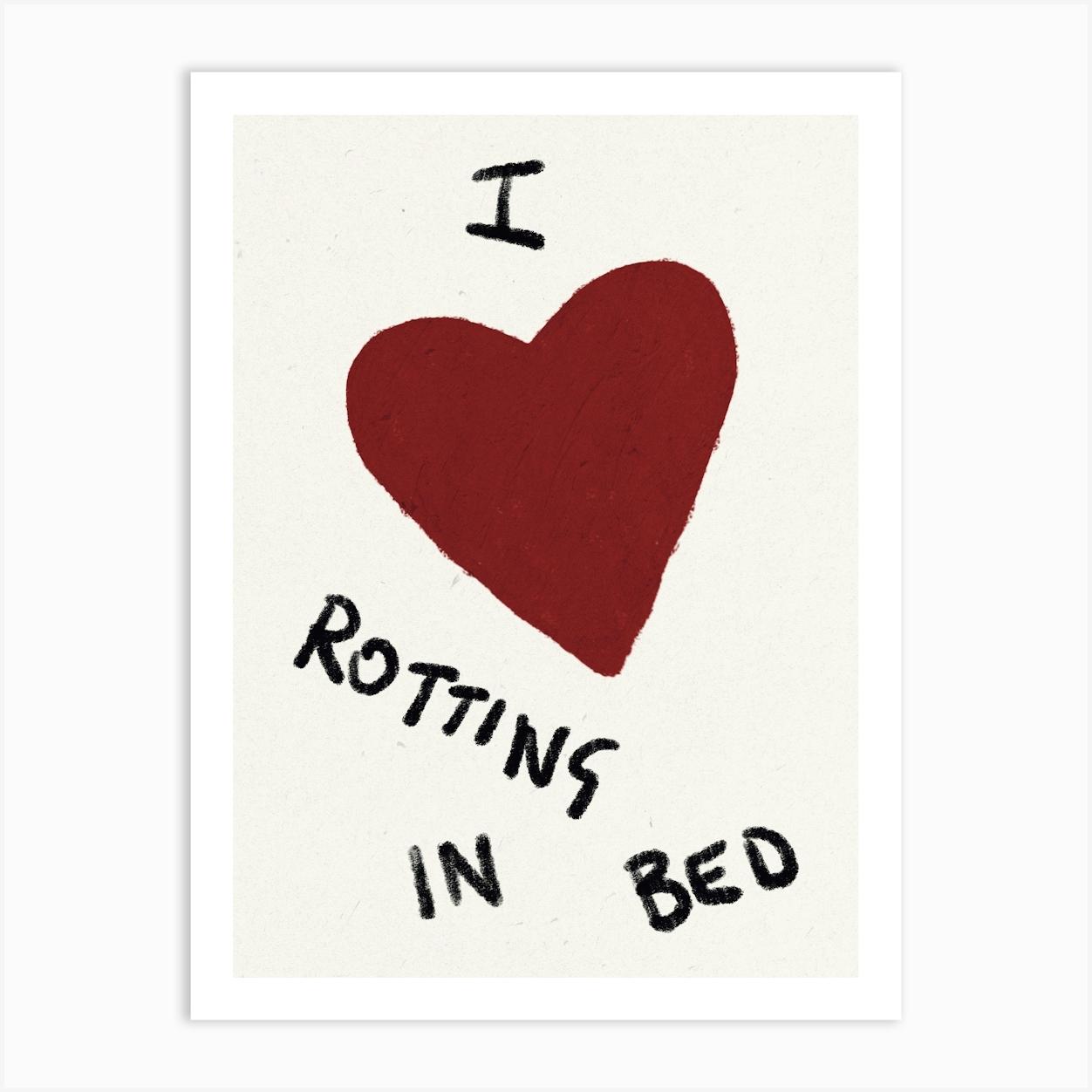 Rotting In Bed Art Print by Alluvion