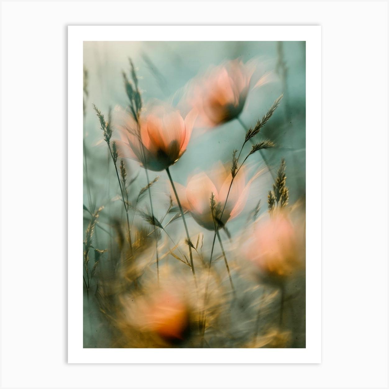 Floral Fusion No 6 Art Print by Treechild