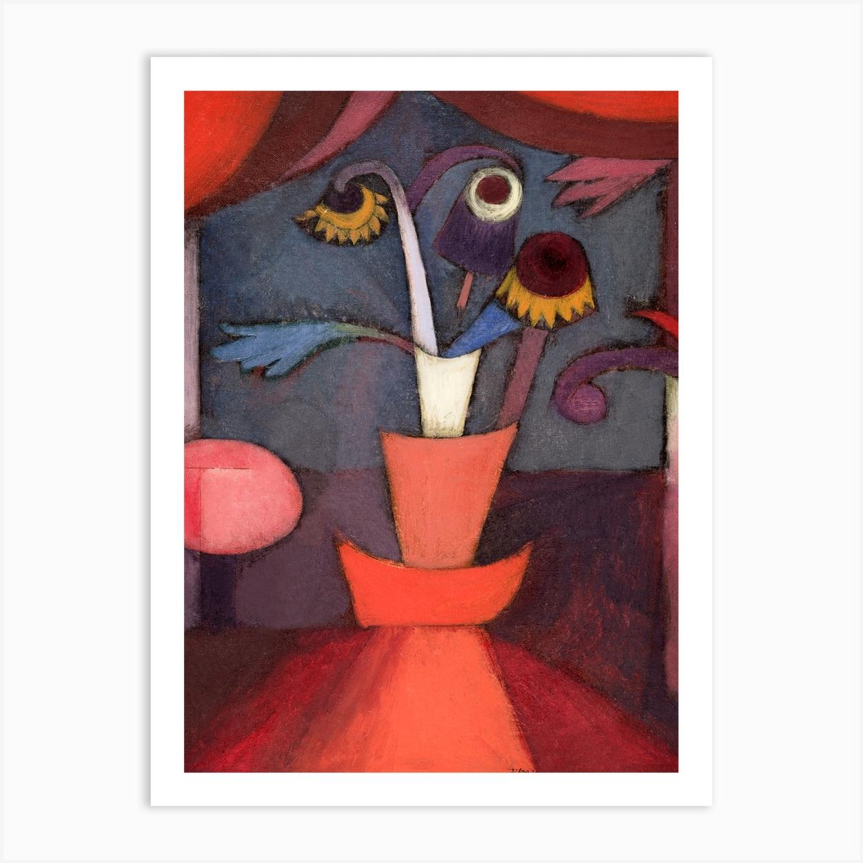 Autumn Flower, Paul Klee Art Print by Fy! Classic Art Prints and Posters