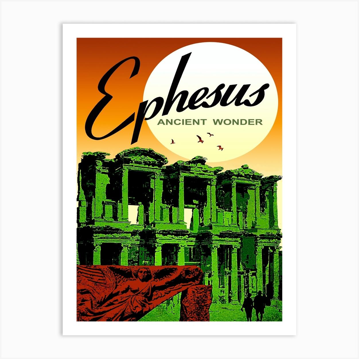 Ephesus, Turkey, Ancient Wonder Art Print by Vintage Spirit