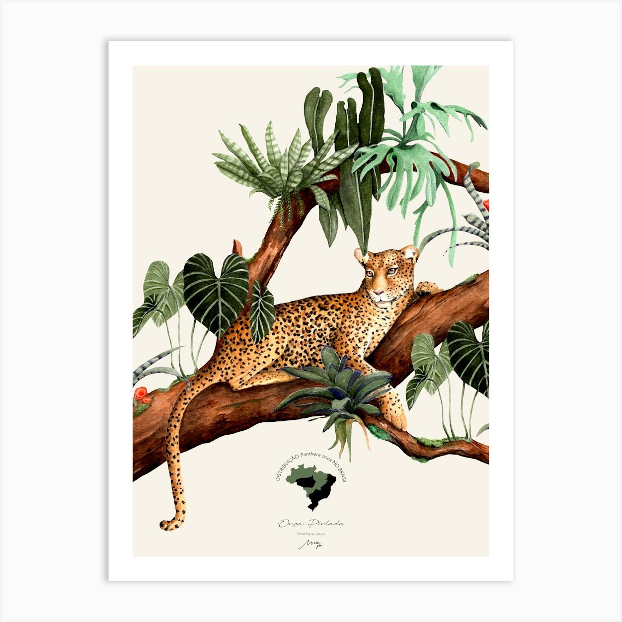 Onça Pintada 3 Art Print by Marcela Picinin