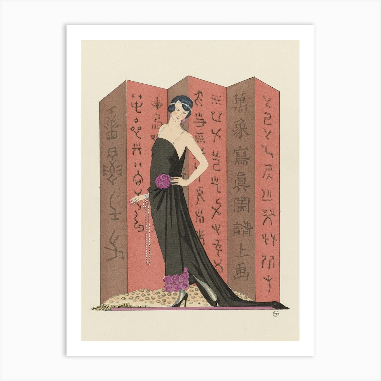 Famous Fashion Houses, George Barbier Art Print by Fy! Classic Art Prints and Posters