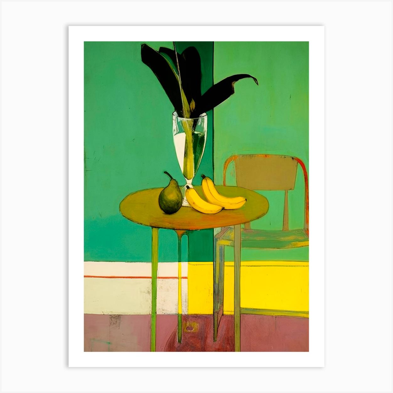 Fruits On Table Art Print by Treechild