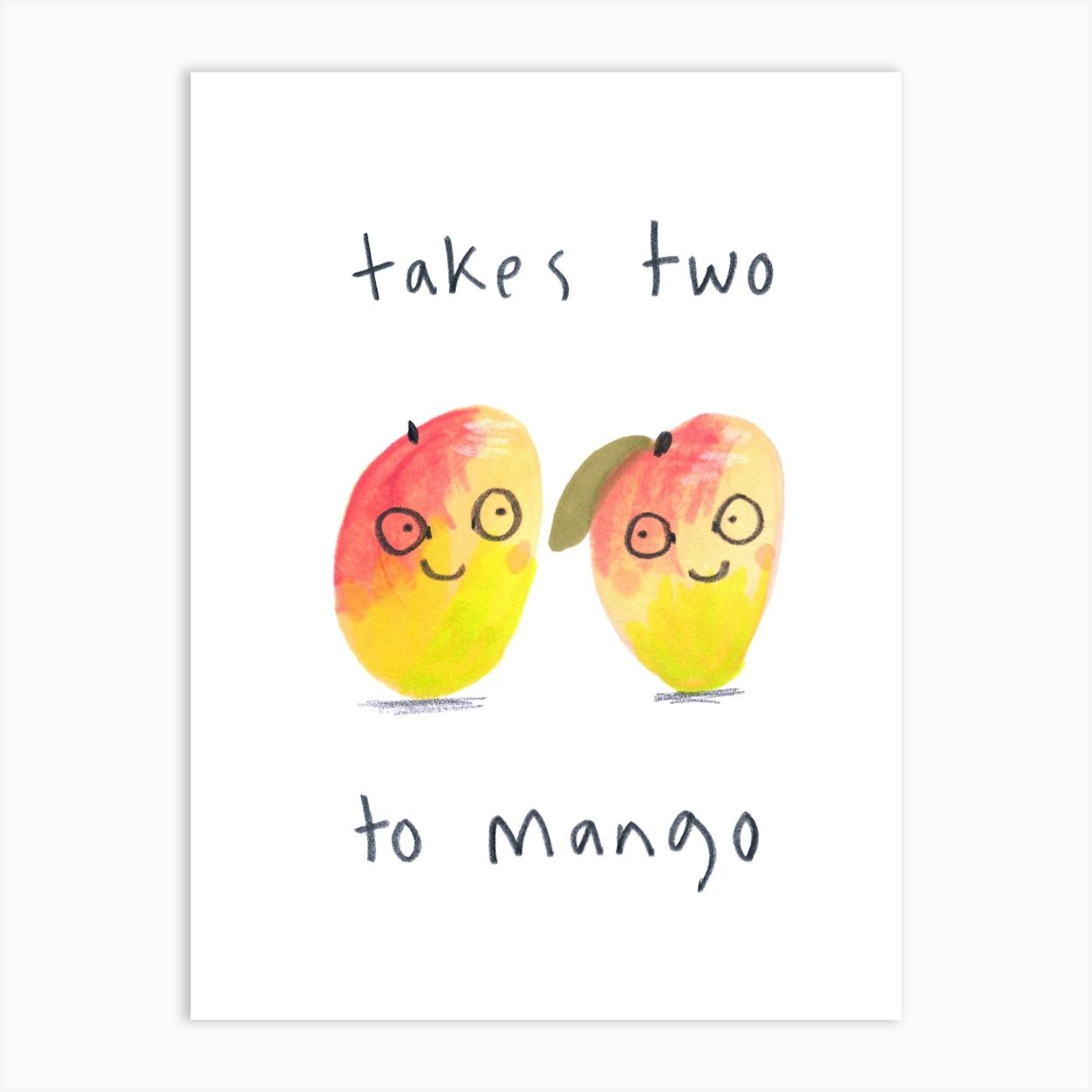 Mango Art Print by Jo Clark Design