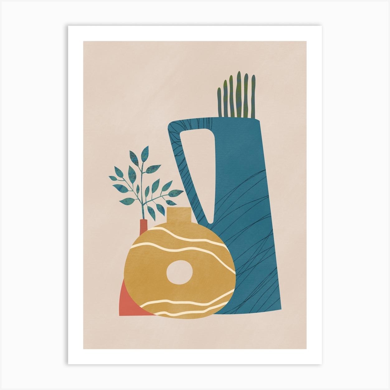 Still Life With Doughnut Vase Art Print by Little Dean