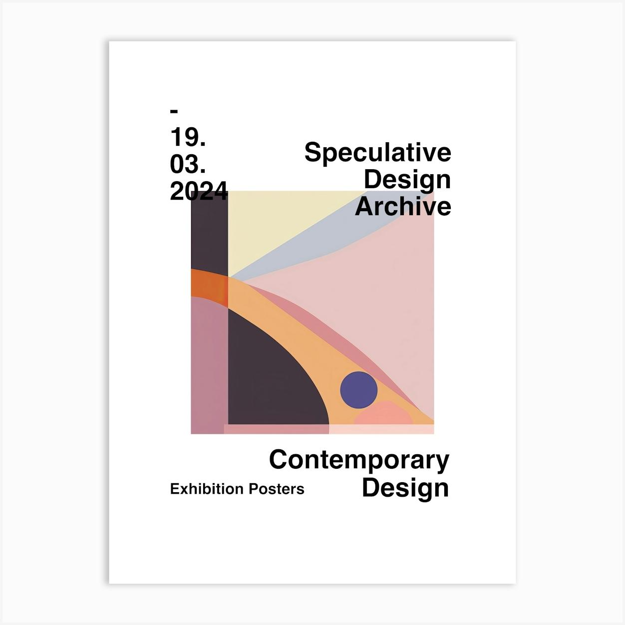 Speculative Design Archive Abstract Poster 12 Art Print by Abstract Art Expressions