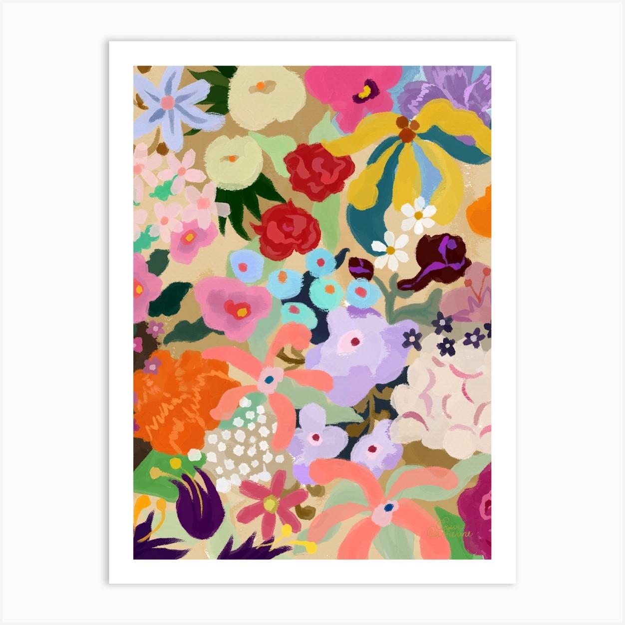 Flowers In The Sun Art Print by Erica Catherine