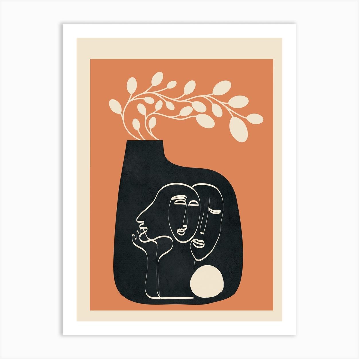 Vase Decoration Design 3 Art Print by City Art