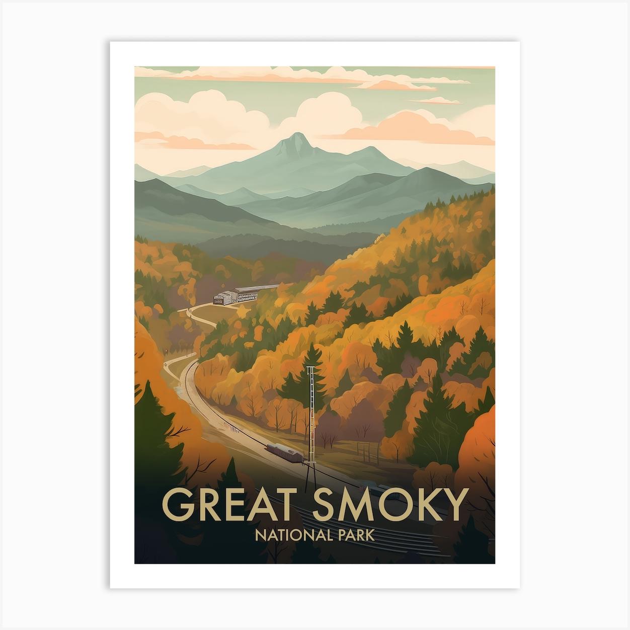 Great Smoky National Park Vintage Travel Poster 1 Art Print by Travel Poster Collection