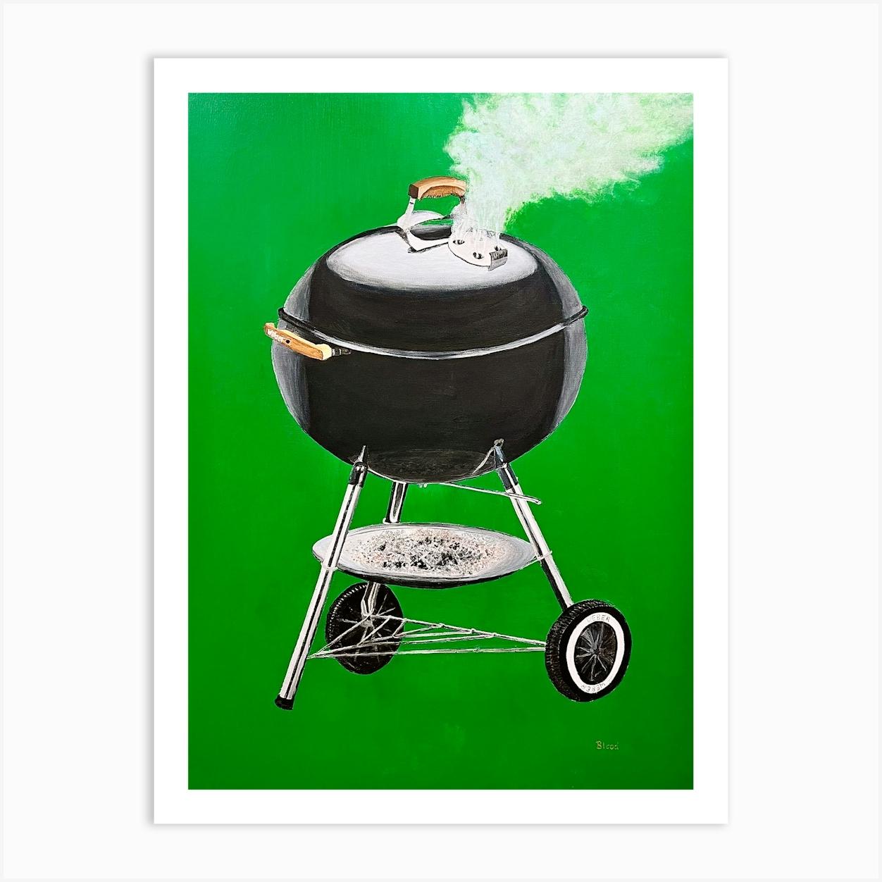Pop Art Weber Bbq Grill Póster