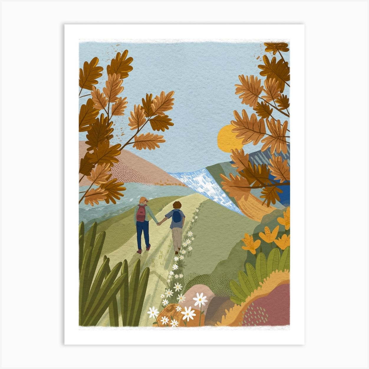 Patagonia Art Print by Lourdes Bruzzoni