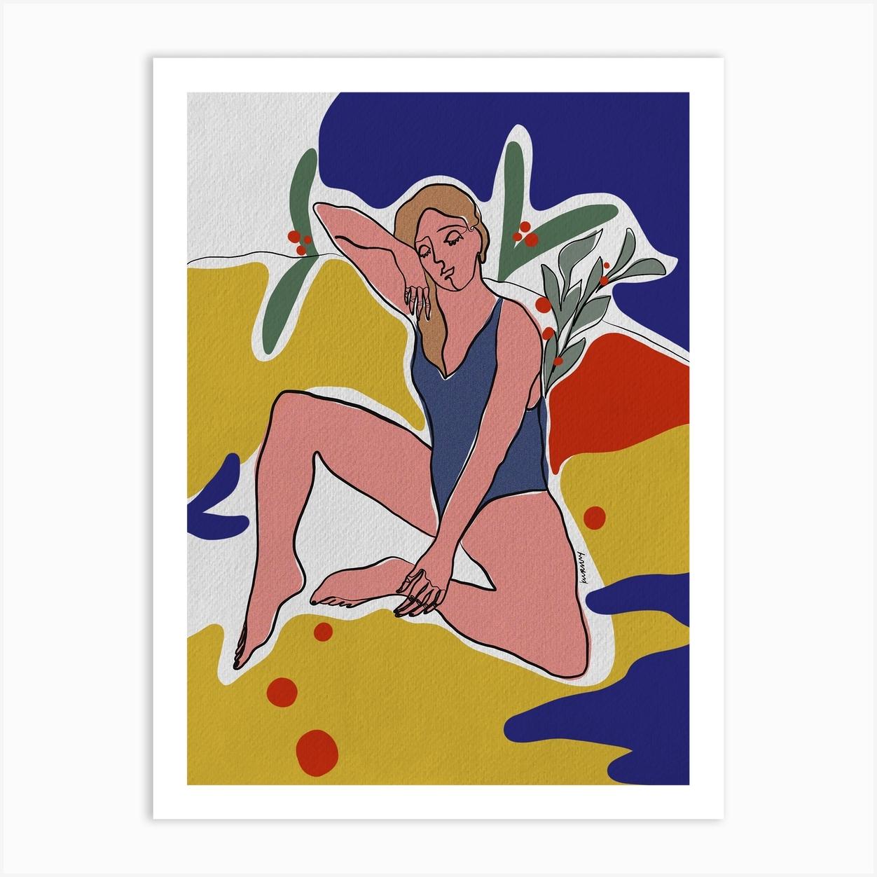Sunny Art Print by Kuralay Kin
