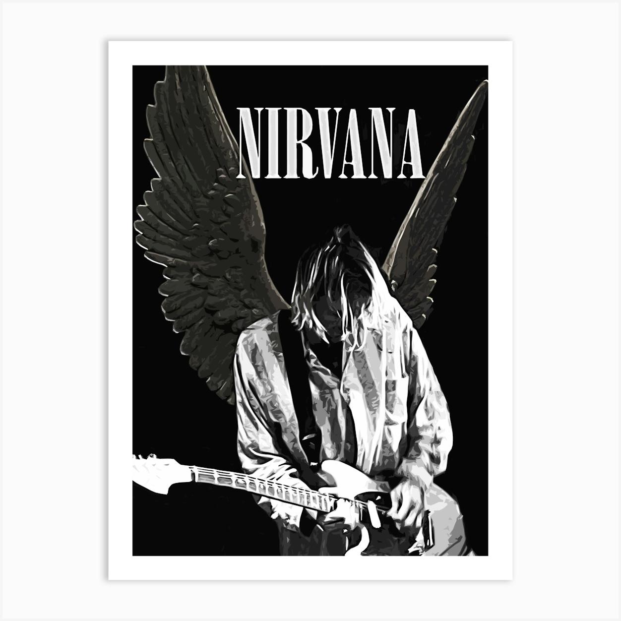 Nirvana kurt cobain 6 Art Print by music soul - Fy