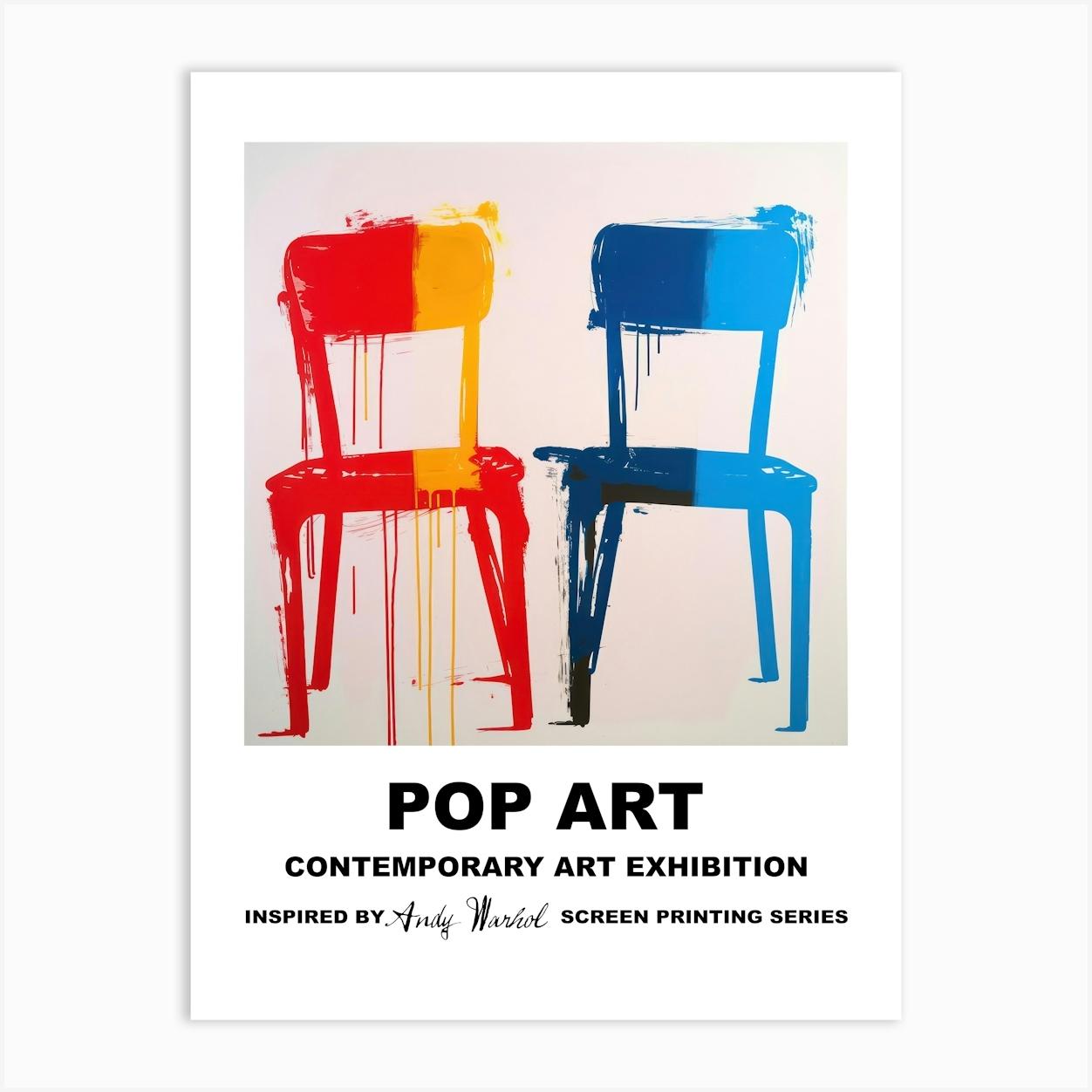 Chairs Pop Art 7 Art Print by ArtEra Creations