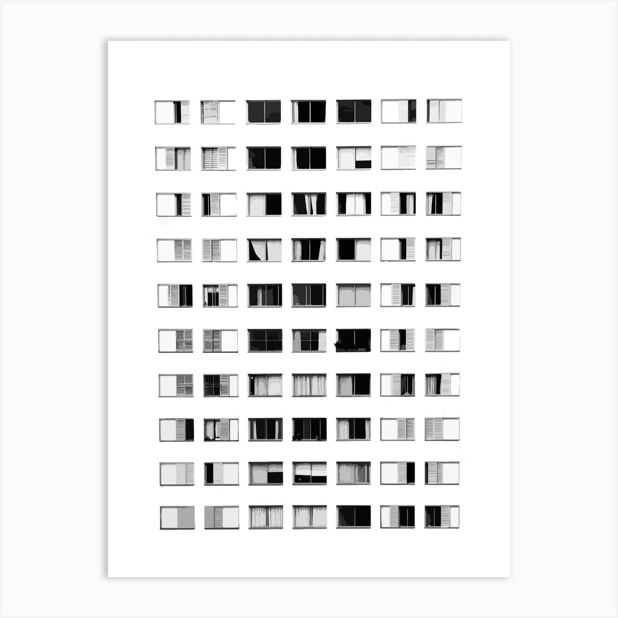 Cleaning Windows Art Print by HAMJAM