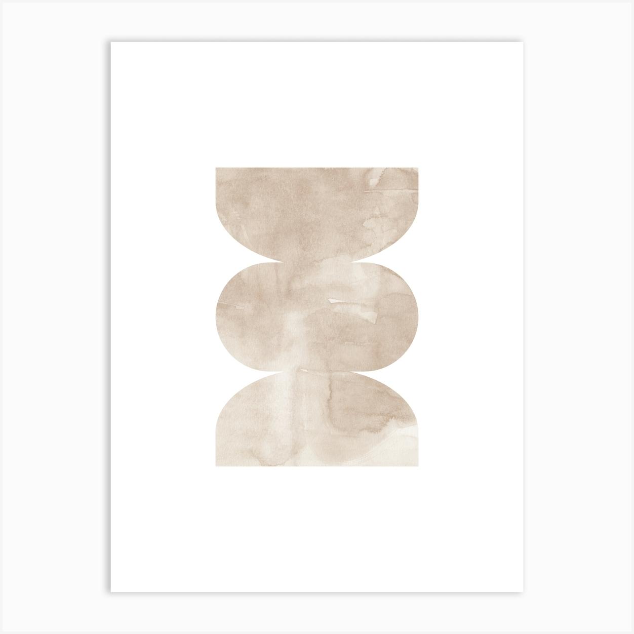 Watercolor Shapes 4 Art Print by Nouveau Prints