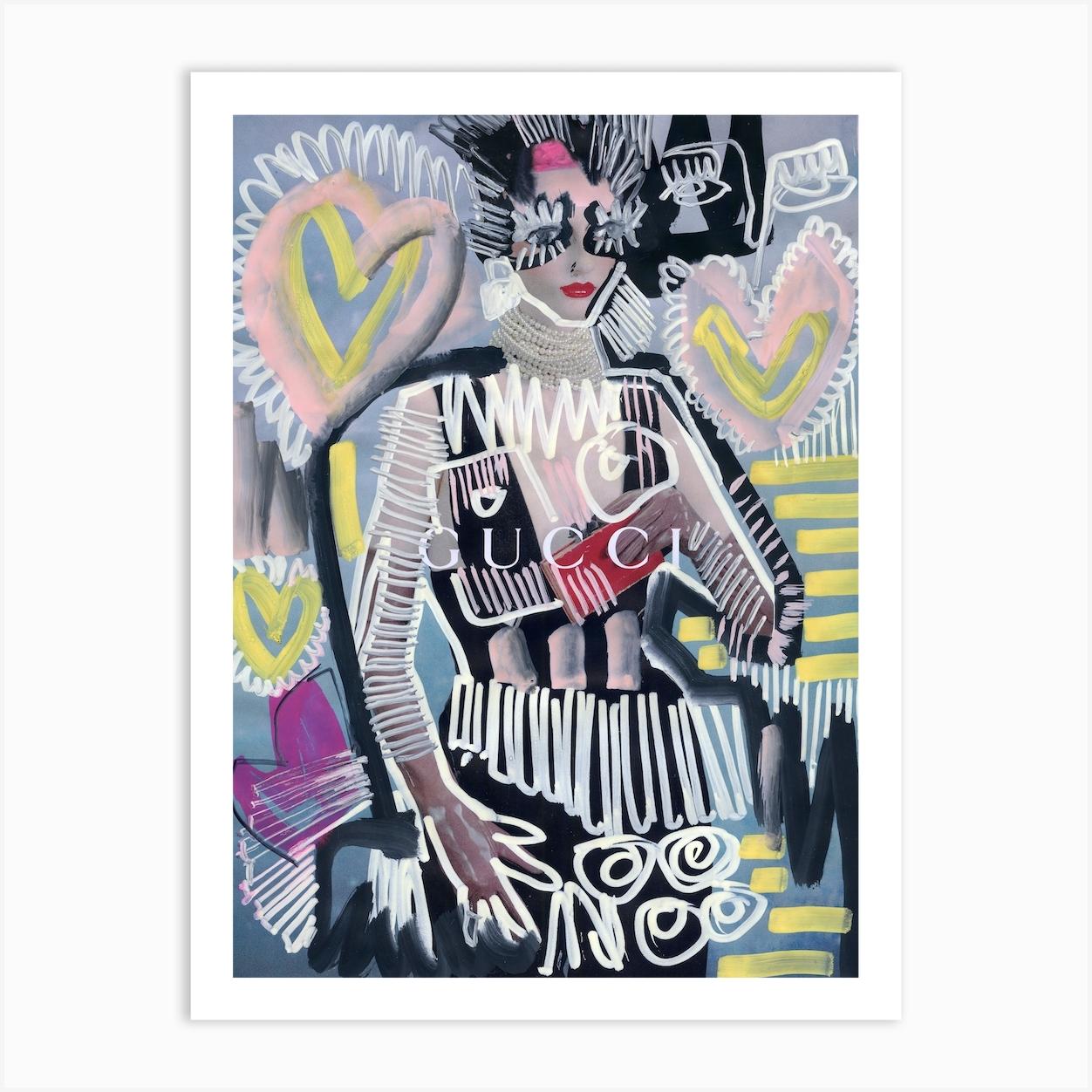 Gucci Queen Art Print by Tony Green