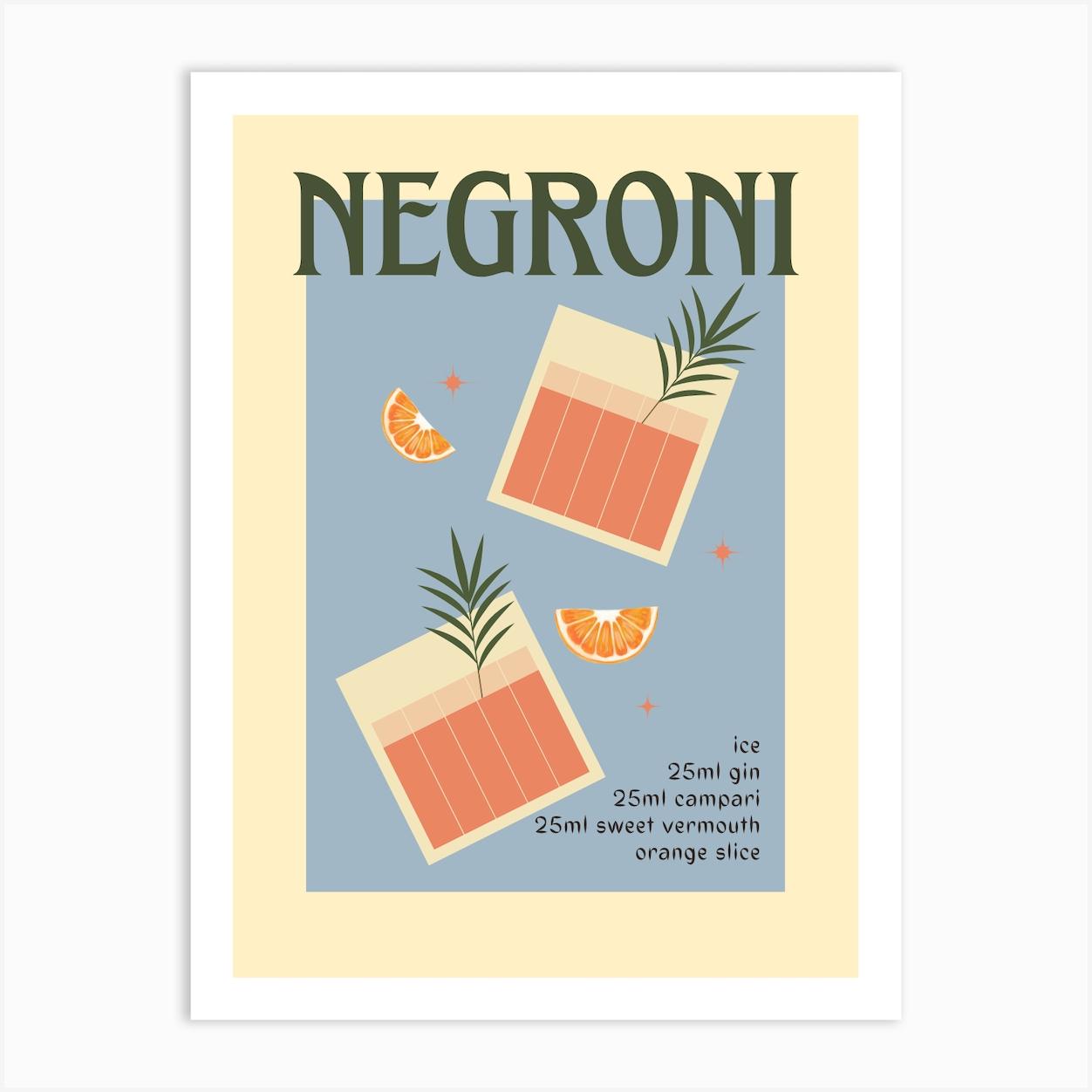 Negroni Art Print by Go Poster Store
