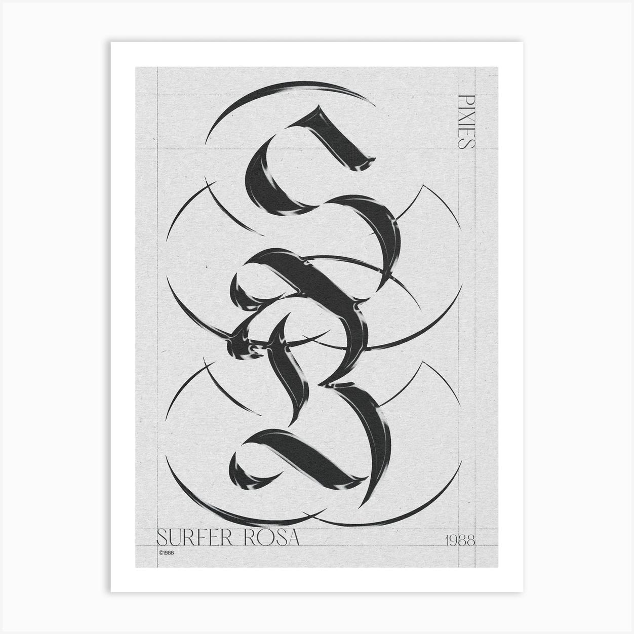 Surfer Rosa Grey Affiche
