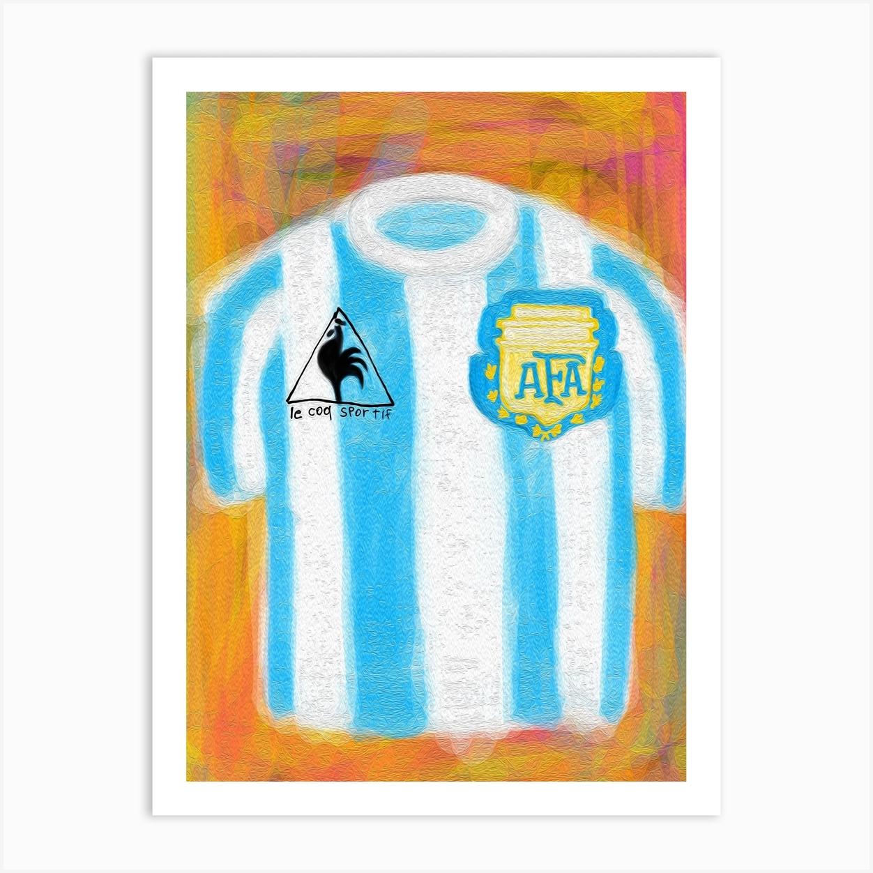 Argentina Soccer Shirt 1986 Affiche