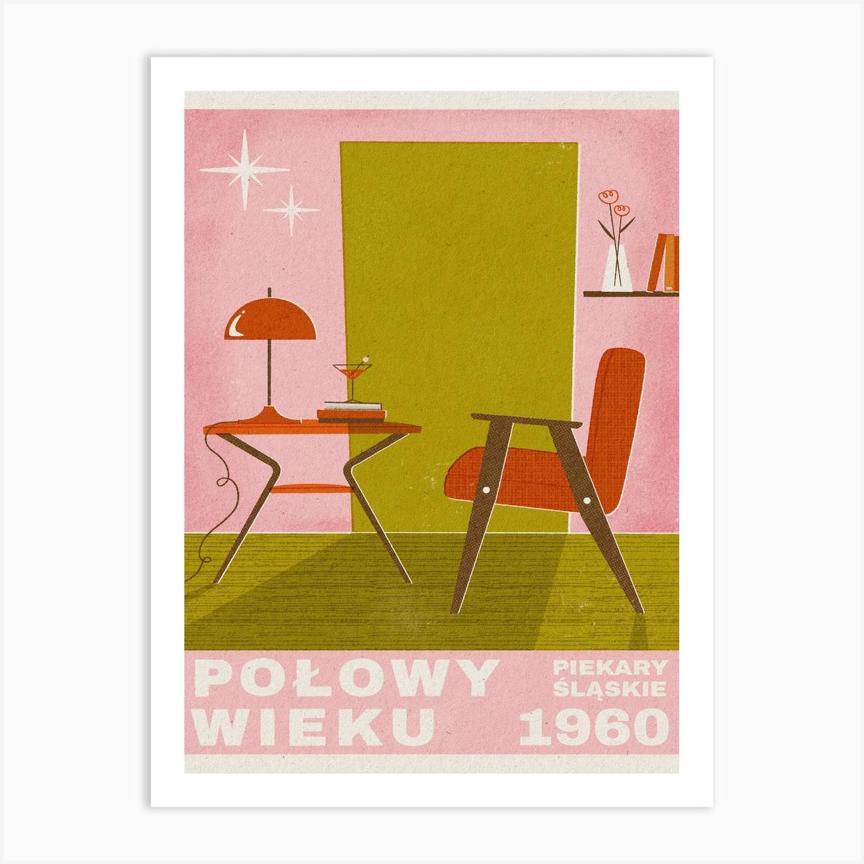 Mid Century Furniture Art Print by Junoregen