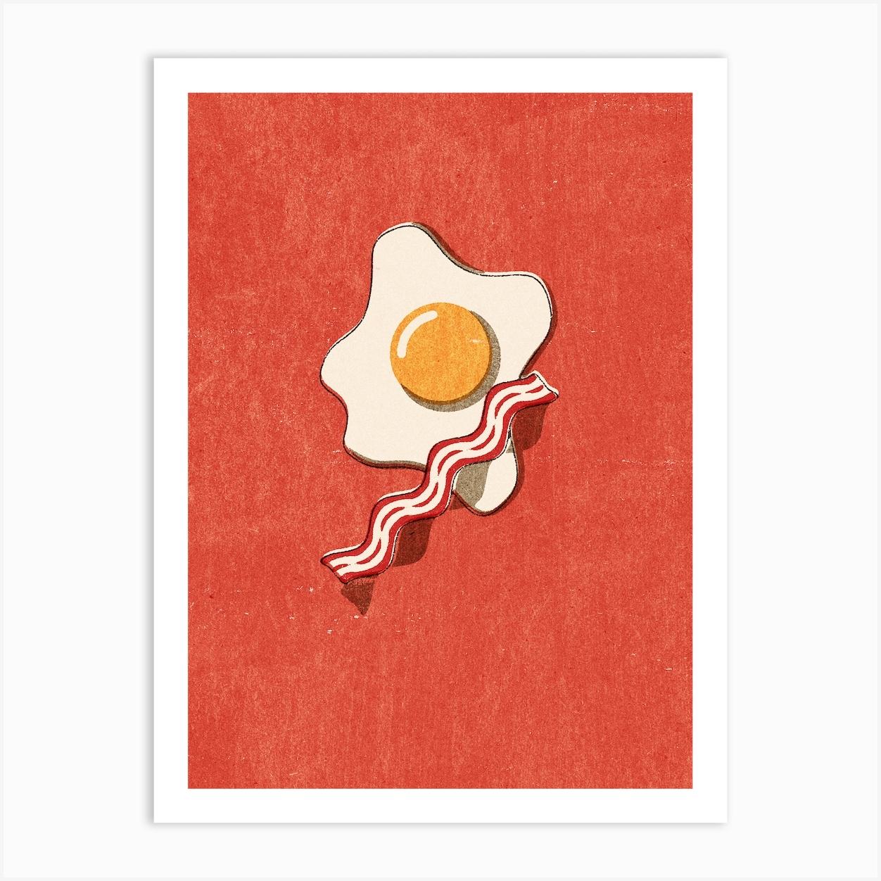 Fast Food Egg And Bacon Poster