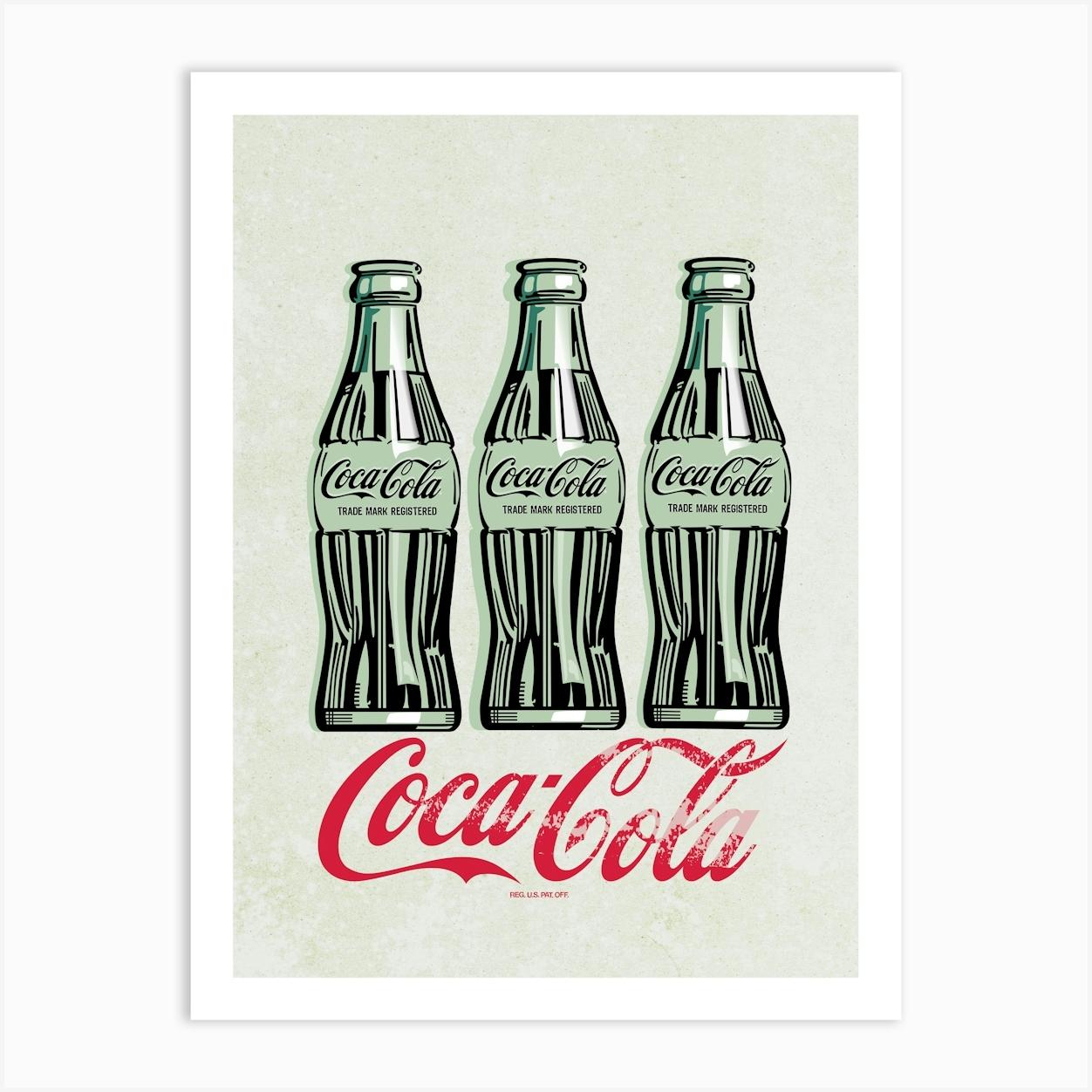 Coca-Cola ヴィンテージアートプリント 額入り print1.jpg
