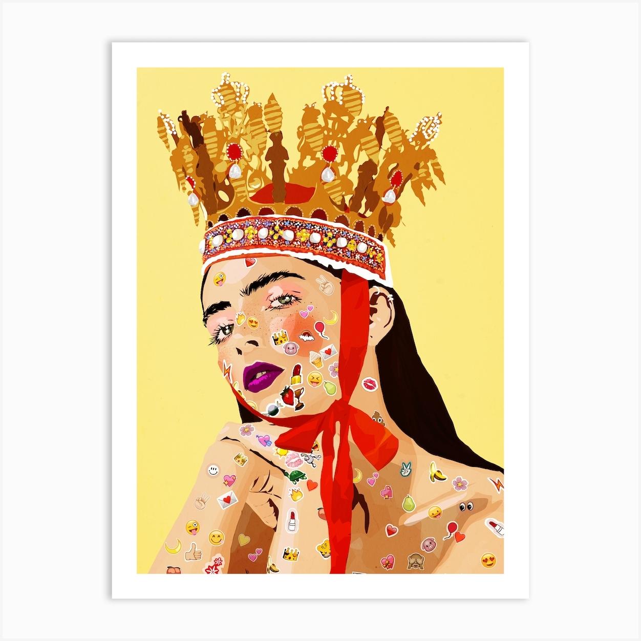 Poule De Luxe Lola Art Print by Poppy Magda