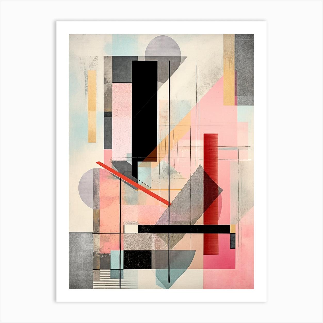 Geometric Abstraction Illustration 19 Art Print by Abstract Art Expressions