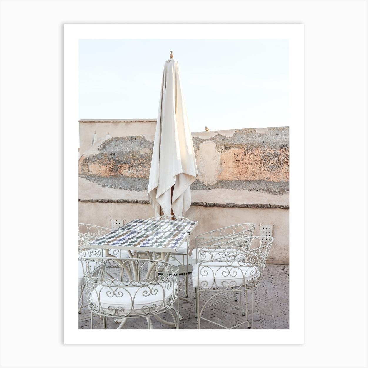 Pastel Color Terrace Art Print by Henrike Schenk