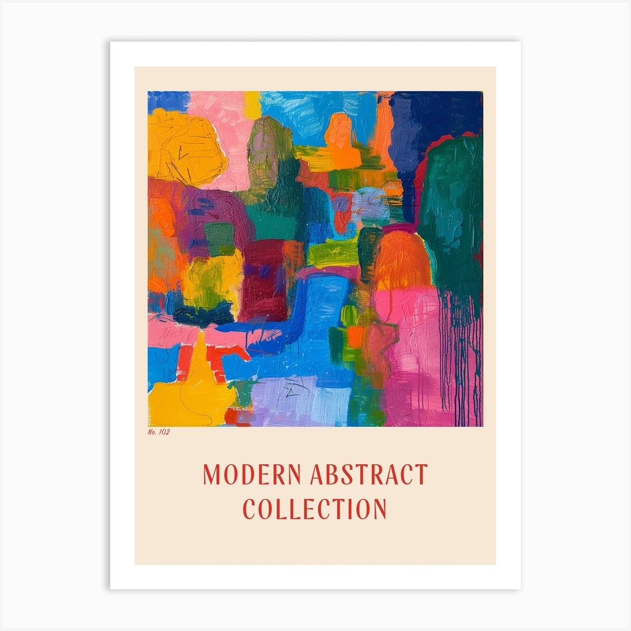 Modern Abstract Collection Poster 102 Art Print by Hue Horizons Art Prints
