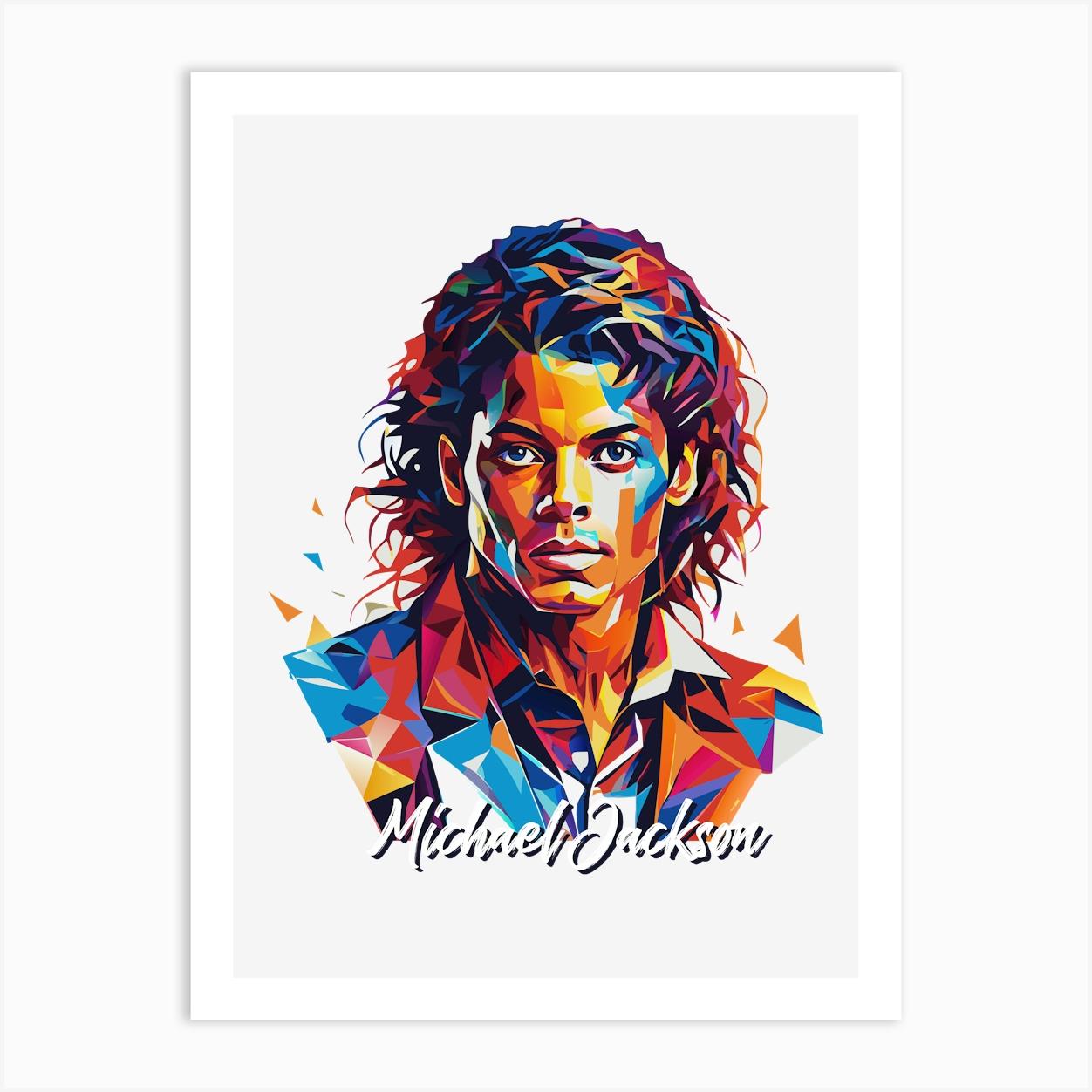 Michael Jackson 01 Portrait Music Icon Style WPAP Pop Art
