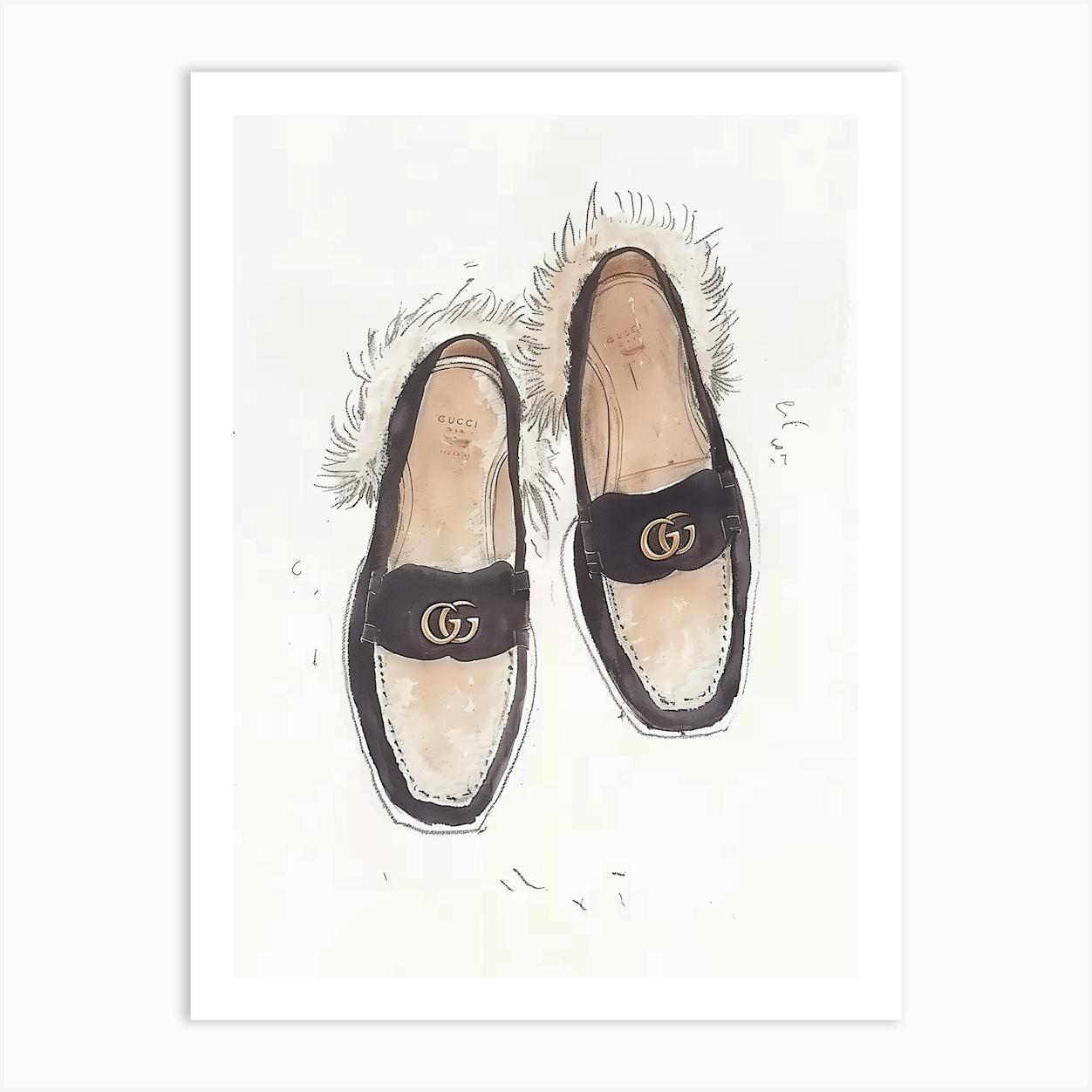 Gucci Loafers Art Print by AST prints