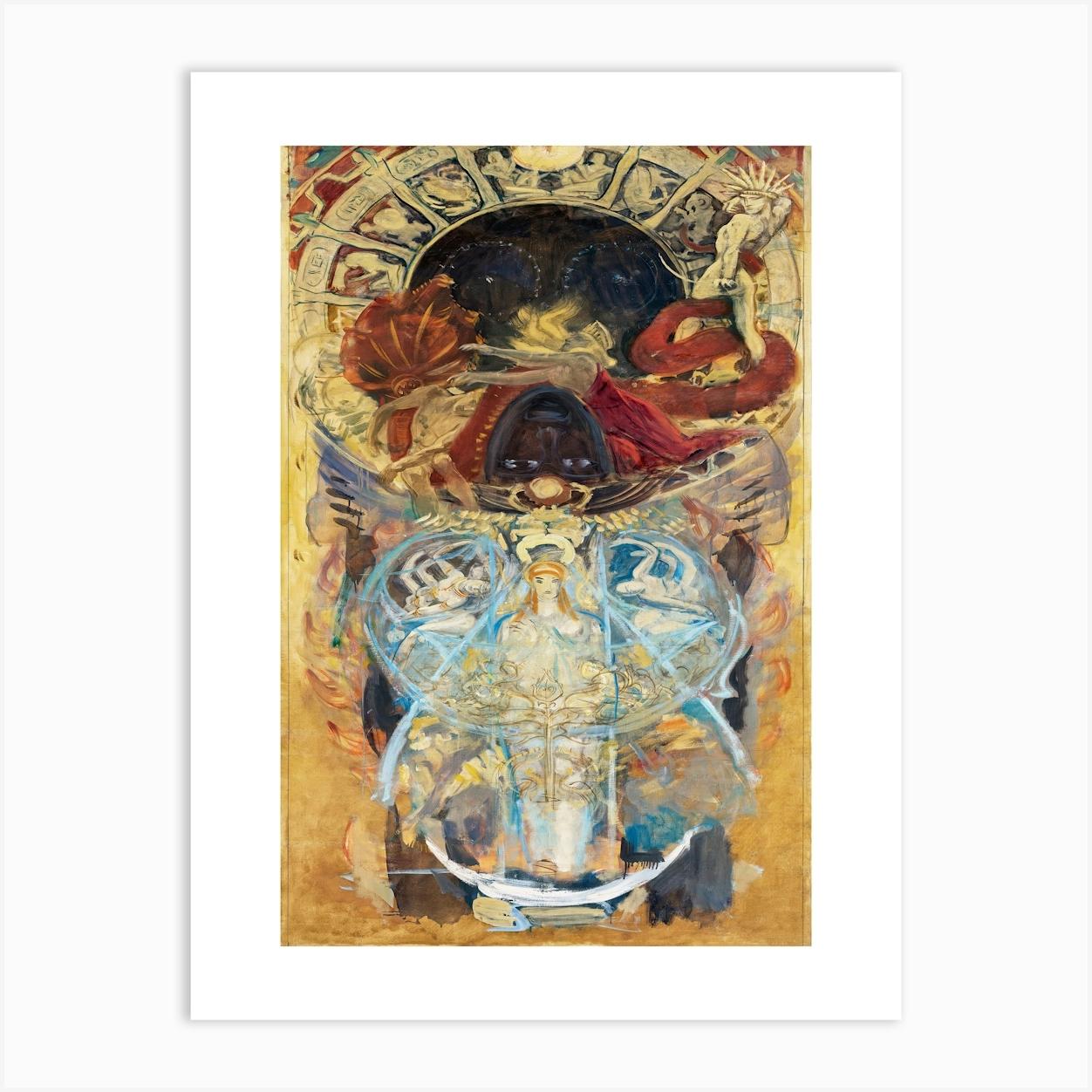 Study For The Boston Public Library Murals Design For An Archway, John Singer Sargent Art Print by Fy! Classic Art Prints and Posters
