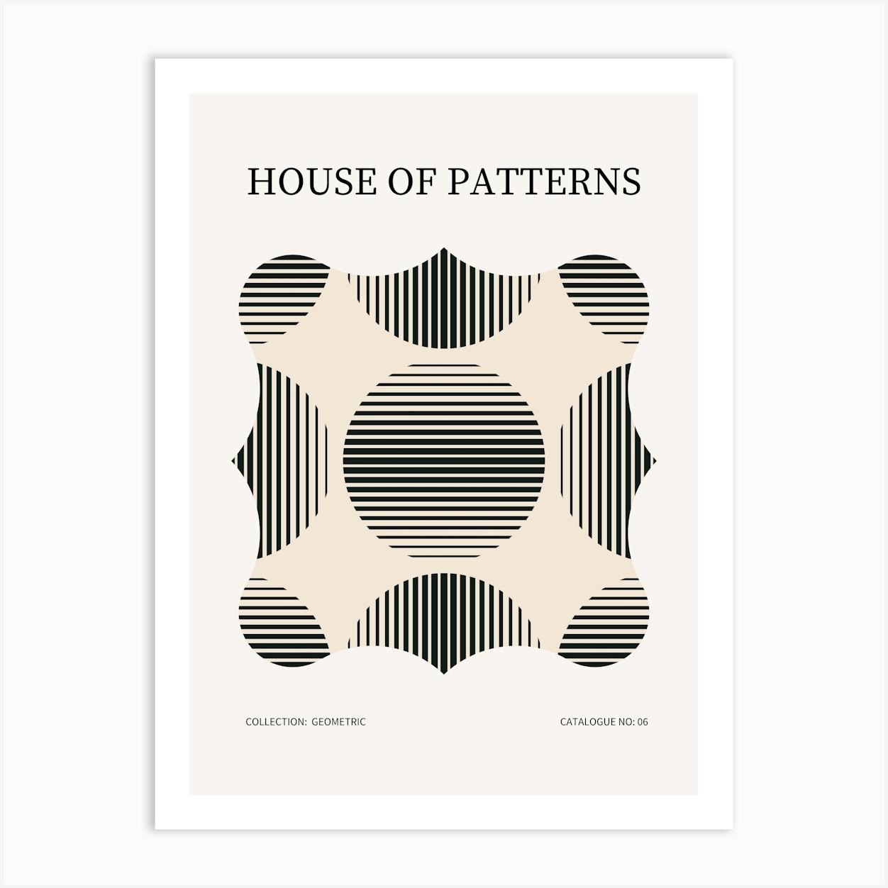 Geometric Pattern Poster 6 Art Print by House of Patterns