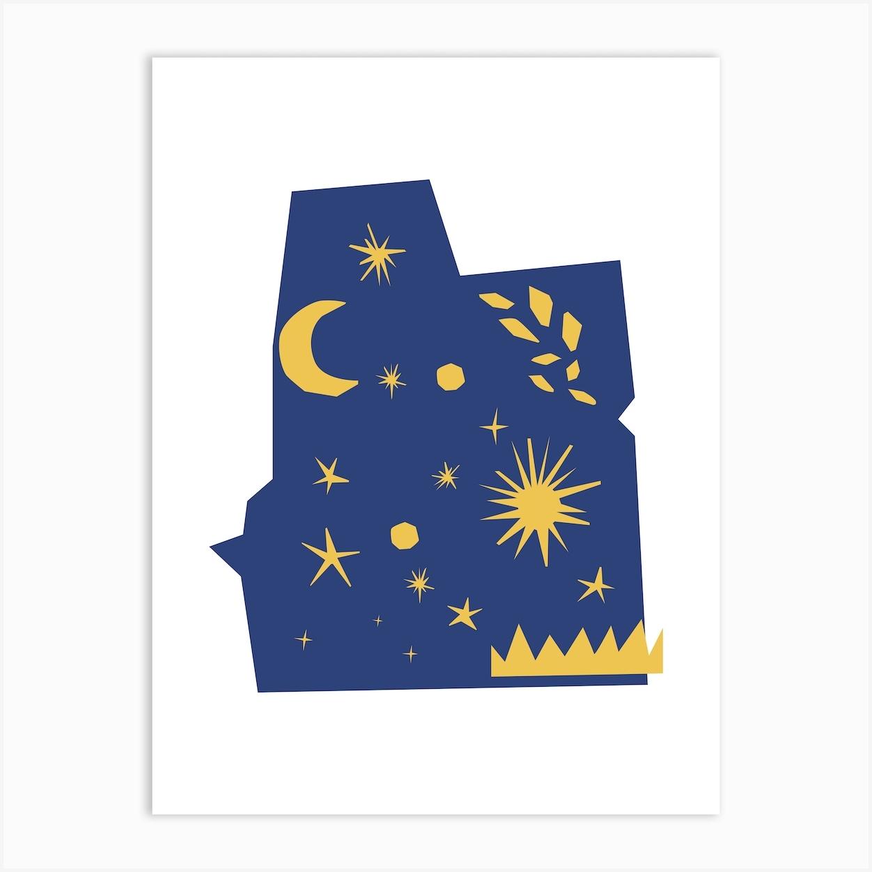 Cut Out Nightsky Affiche
