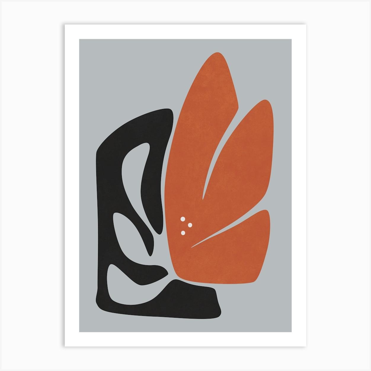 Floral Form 11 Art Print by Amini54